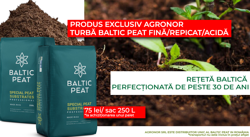 Turba baltic peat fina, repicat si acida